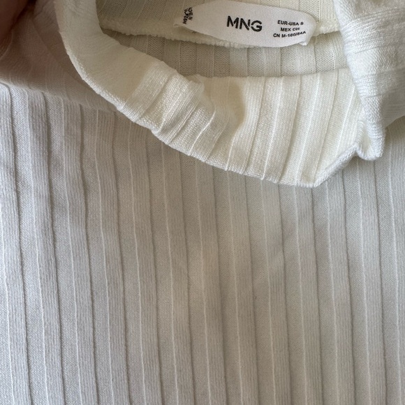 Mango Cream Ribbed Knit Top - Picture 4 of 5